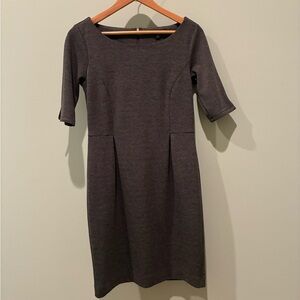 Banana Republic Charcoal Long Sleeve Dress